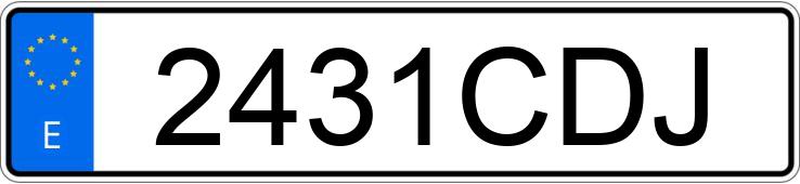 Numer rejestracyjny 2431CDJ posiada VOLKSWAGEN GOLF