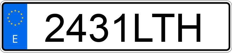 Numer rejestracyjny 2431LTH posiada DAF XF