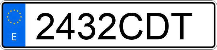 Numer rejestracyjny 2432CDT posiada SEAT IBIZA