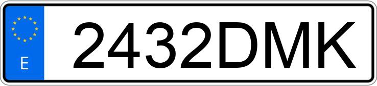 Numer rejestracyjny 2432DMK posiada RENAULT MEGANE