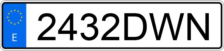 Numer rejestracyjny 2432DWN posiada AUDI A4