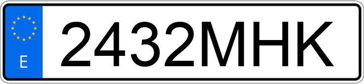 Numer rejestracyjny 2432MHK posiada TOYOTA YARIS