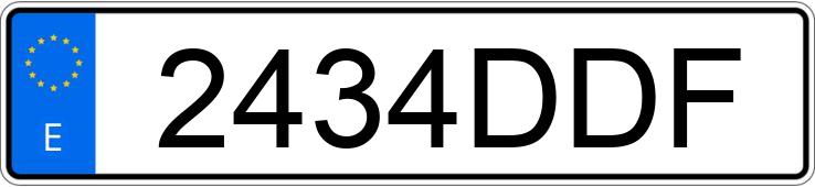 Numer rejestracyjny 2434DDF posiada DAEWOO KALOS Numer rejestracyjny 2434DDF posiada DAEWOO KALOS