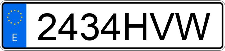 Numer rejestracyjny 2434HVW posiada PEUGEOT 208