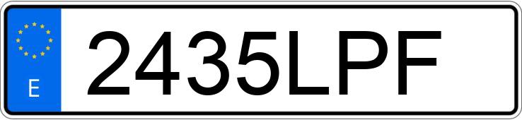 Numer rejestracyjny 2435LPF posiada CUPRA FORMENTOR