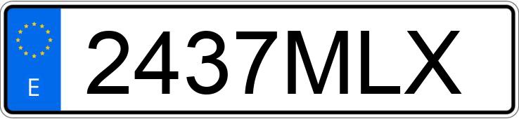 Numer rejestracyjny 2437MLX posiada MG ZS Numer rejestracyjny 2437MLX posiada MG ZS