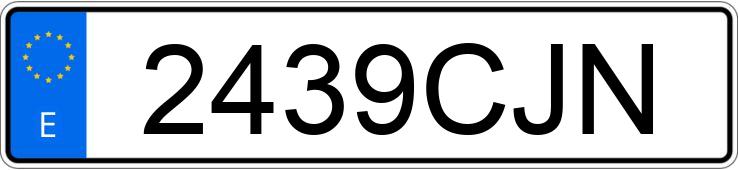 Numer rejestracyjny 2439CJN posiada PEUGEOT 307