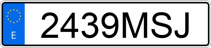 Numer rejestracyjny 2439MSJ posiada BMW SERIE 1
