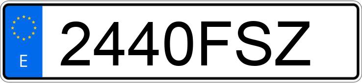 Numer rejestracyjny 2440FSZ posiada RENAULT MEGANE