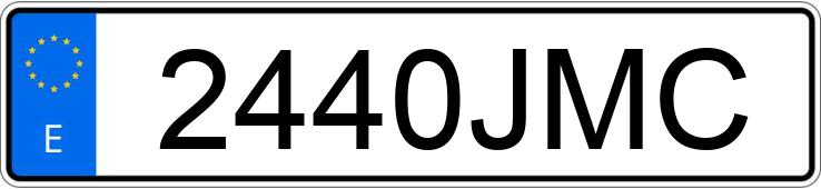 Numer rejestracyjny 2440JMC posiada CITROEN C4 PICASSO 5PZ