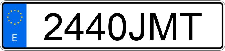 Numer rejestracyjny 2440JMT posiada BMW SERIE 5