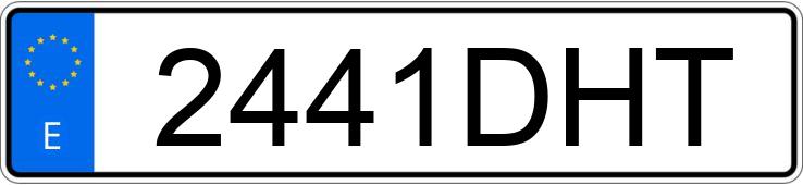 Numer rejestracyjny 2441DHT posiada AUDI A4