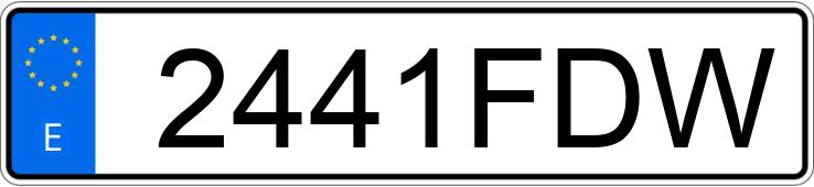 Numer rejestracyjny 2441FDW posiada FORD FOCUS