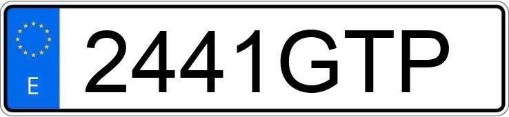 Numer rejestracyjny 2441GTP posiada VOLKSWAGEN GOLF