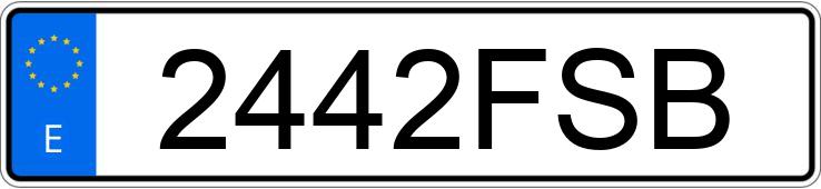 Numer rejestracyjny 2442FSB posiada OPEL VECTRA