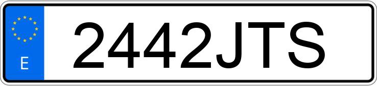 Numer rejestracyjny 2442JTS posiada TOYOTA AYGO