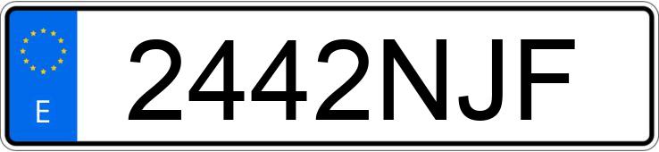 Numer rejestracyjny 2442NJF posiada SKODA KAROQ