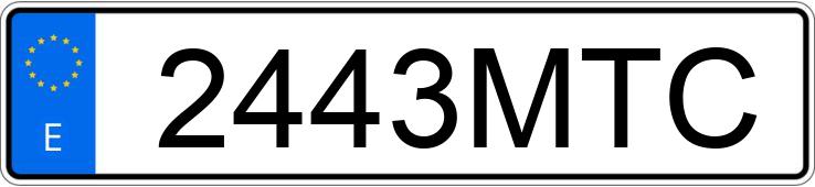 Numer rejestracyjny 2443MTC posiada AUDI Q3 SPORTBACK Numer rejestracyjny 2443MTC posiada AUDI Q3 SPORTBACK