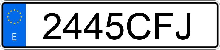 Numer rejestracyjny 2445CFJ posiada SEAT IBIZA Numer rejestracyjny 2445CFJ posiada SEAT IBIZA