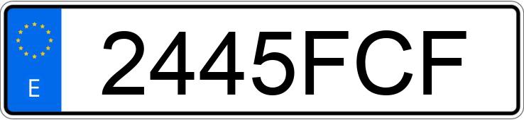 Numer rejestracyjny 2445FCF posiada RENAULT LAGUNA