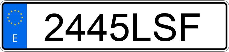 Numer rejestracyjny 2445LSF posiada MAZDA MX-5