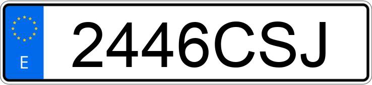 Numer rejestracyjny 2446CSJ posiada OPEL ASTRA