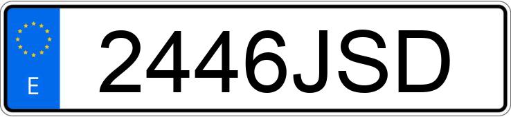 Numer rejestracyjny 2446JSD posiada MERCEDES SPRINTER Numer rejestracyjny 2446JSD posiada MERCEDES SPRINTER