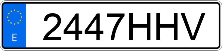 Numer rejestracyjny 2447HHV posiada AUDI A3