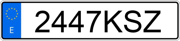 Numer rejestracyjny 2447KSZ posiada NISSAN QASHQAI