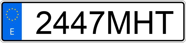 Numer rejestracyjny 2447MHT posiada MERCEDES C (204)
