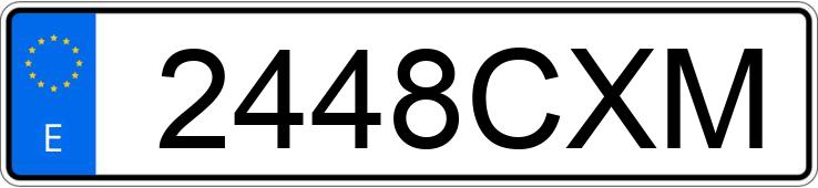 Numer rejestracyjny 2448CXM posiada TOYOTA AVENSIS