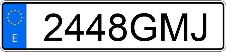 Numer rejestracyjny 2448GMJ posiada SEAT LEON