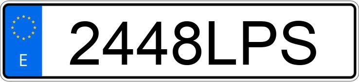 Numer rejestracyjny 2448LPS posiada AUDI A5 SPORTBACK