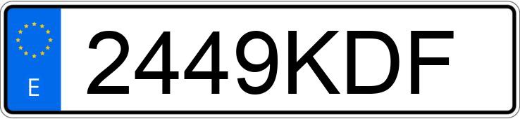 Numer rejestracyjny 2449KDF posiada IVECO DAILY Numer rejestracyjny 2449KDF posiada IVECO DAILY