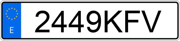 Numer rejestracyjny 2449KFV posiada CITROEN C3 AIRCROSS