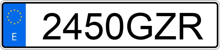 Numer rejestracyjny 2450GZR posiada BMW SERIE 1