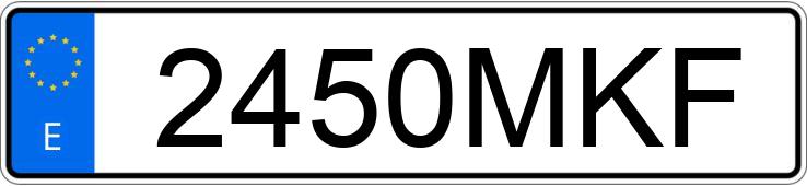 Numer rejestracyjny 2450MKF posiada IVECO DAILY