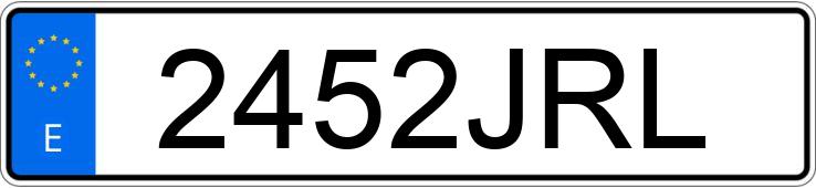 Numer rejestracyjny 2452JRL posiada SKODA SUPERB