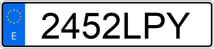 Numer rejestracyjny 2452LPY posiada HYUNDAI TUCSON