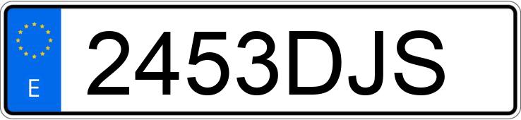 Numer rejestracyjny 2453DJS posiada AUDI A4