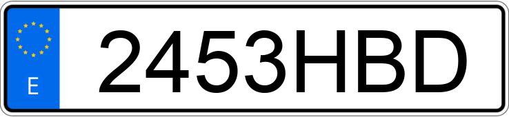 Numer rejestracyjny 2453HBD posiada NISSAN QASHQAI