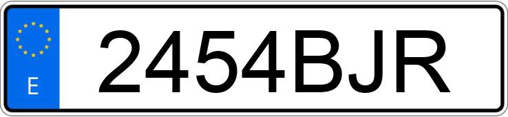 Numer rejestracyjny 2454BJR posiada HYUNDAI TERRACAN