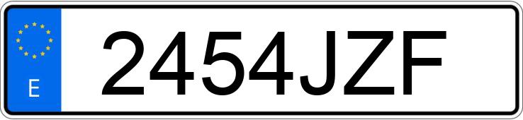 Numer rejestracyjny 2454JZF posiada VOLKSWAGEN CRAFTER