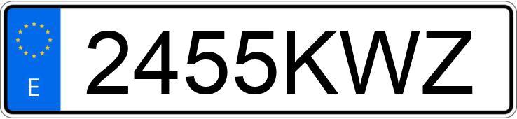 Numer rejestracyjny 2455KWZ posiada FORD TRANSIT COURIER