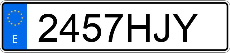 Numer rejestracyjny 2457HJY posiada FORD FIESTA