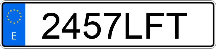 Numer rejestracyjny 2457LFT posiada SEAT LEON Numer rejestracyjny 2457LFT posiada SEAT LEON