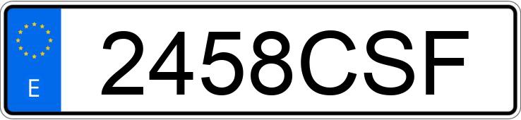 Numer rejestracyjny 2458CSF posiada SEAT LEON