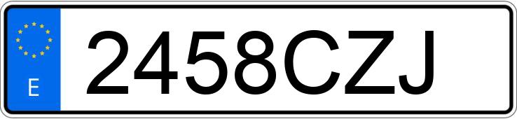 Numer rejestracyjny 2458CZJ posiada BMW SERIE 3