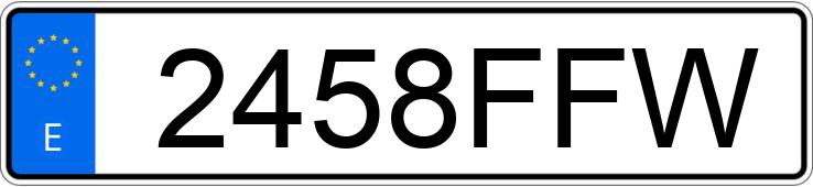 Numer rejestracyjny 2458FFW posiada ALFA ROMEO 159