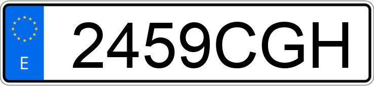 Numer rejestracyjny 2459CGH posiada AUDI A3